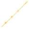 14k Yellow Gold Childrens Bracelet with Angels